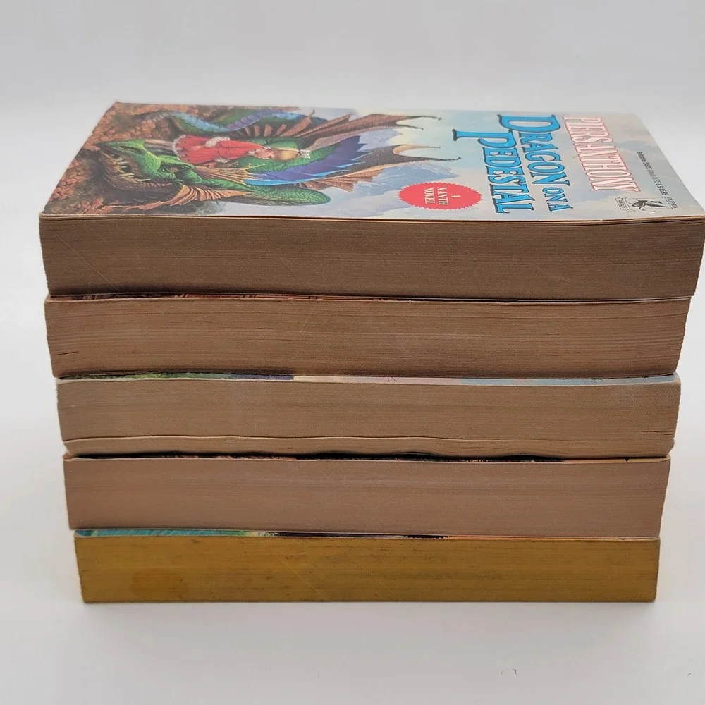 Piers Anthony Xanth Series 5 Book Lot Paperback Vintage Fantasy Adventure GOOD